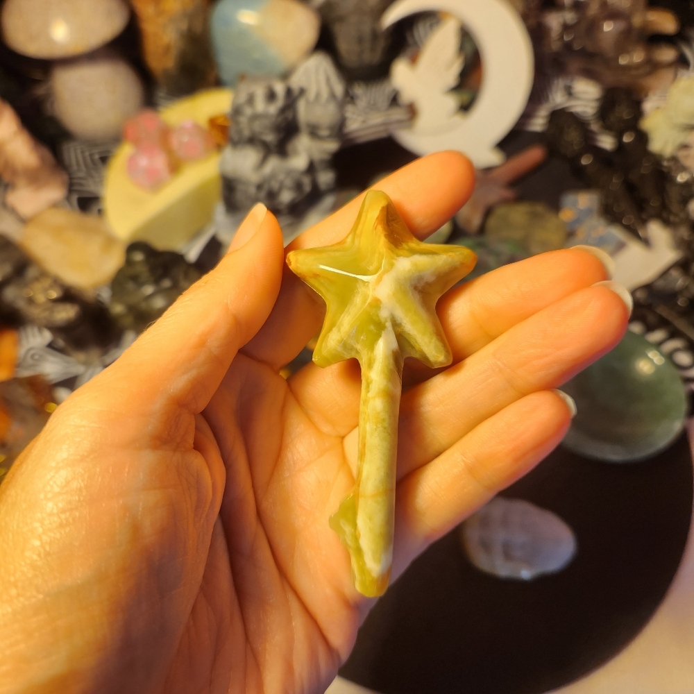 Afghan Jade Star Wand